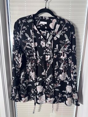 Charter Club Floral Large Blouse | Soft Romantic Print Top